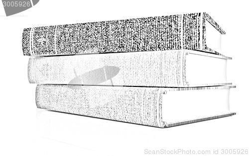 Image of The stack of books