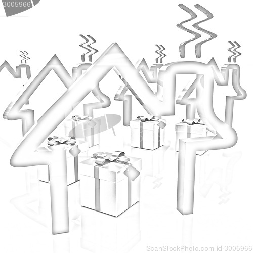 Image of House icons and gifts