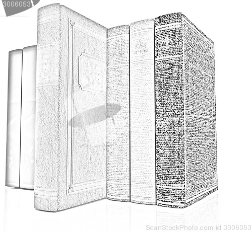 Image of The stack of books
