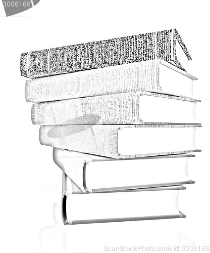 Image of The stack of books