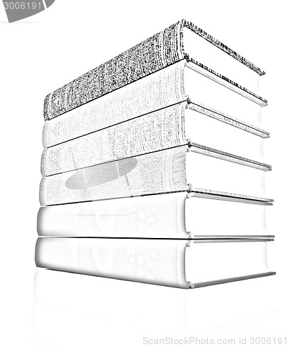 Image of The stack of books