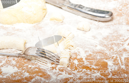 Image of making fresh Italian potato gnocchi