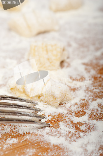 Image of making fresh Italian potato gnocchi