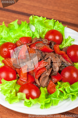 Image of Roasted beef and mushrooms