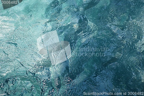 Image of blue water background clear pure and transparent