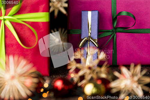 Image of Presents, ribbons, twinkles and stars
