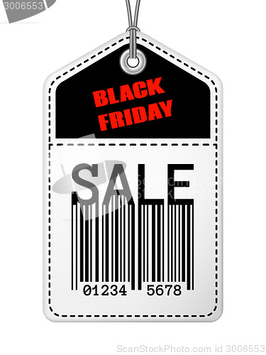 Image of Vintage Black Friday sale tag