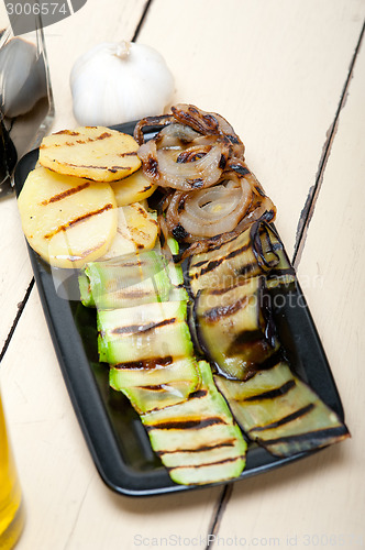 Image of grilled assorted vegetables 