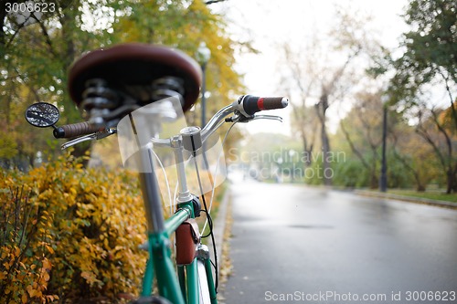 Image of Mountain bike. Active leisure on the nature