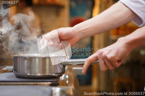 Image of Chef preparing food