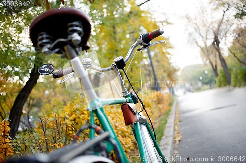 Image of Mountain bike. Active leisure on the nature