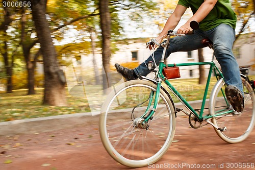 Image of Man on bike