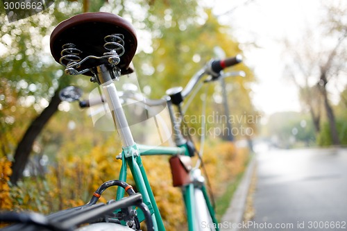 Image of Mountain bike. Active leisure on the nature