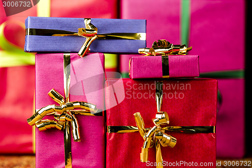 Image of Background with Monochrome Gift Boxes