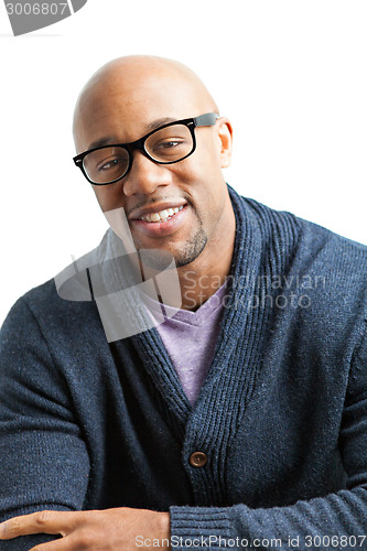 Image of Smiling Man Wearing Glasses