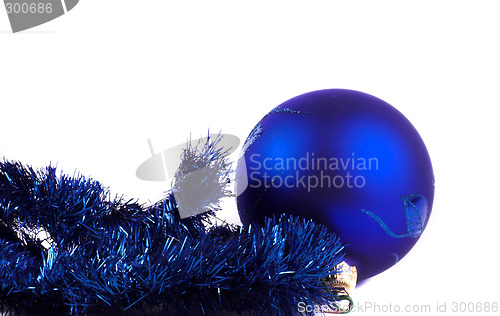 Image of blue christmas ball