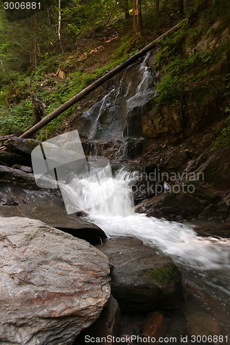 Image of Waterfall and river in forest