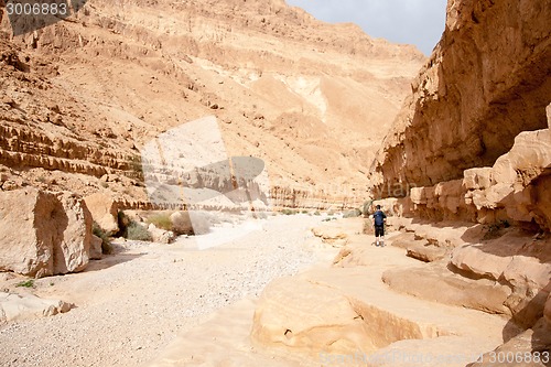 Image of Hiking in a Judean desert of Israel