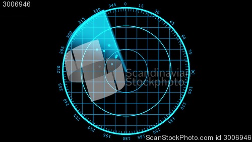 Image of Modern Radar sreen display.