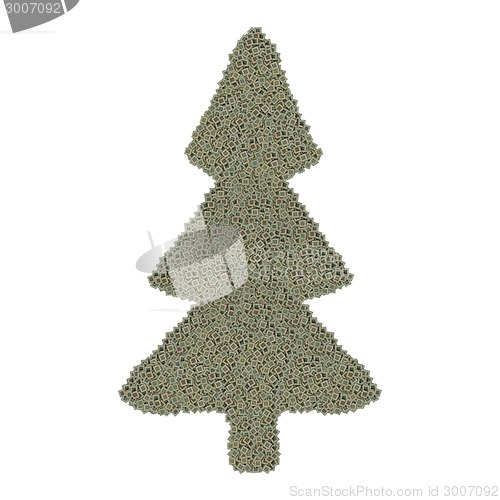 Image of Christmas trees made of microprocessors