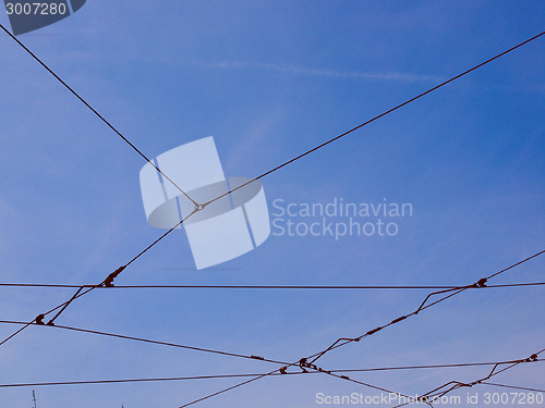 Image of Retro look Overhead tram line