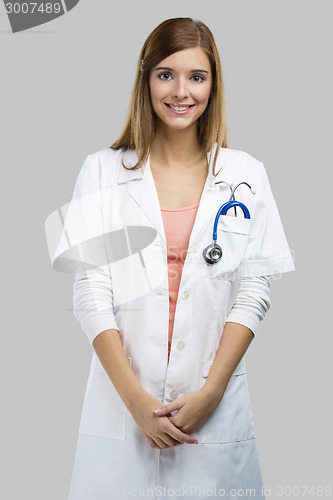 Image of Beautiful young female doctor