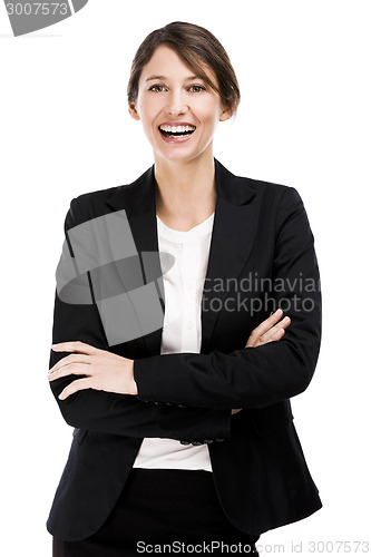 Image of Happy business woman