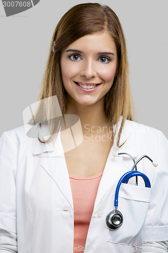 Image of Beautiful young female doctor
