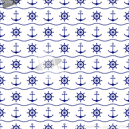 Image of Seamless nautical pattern