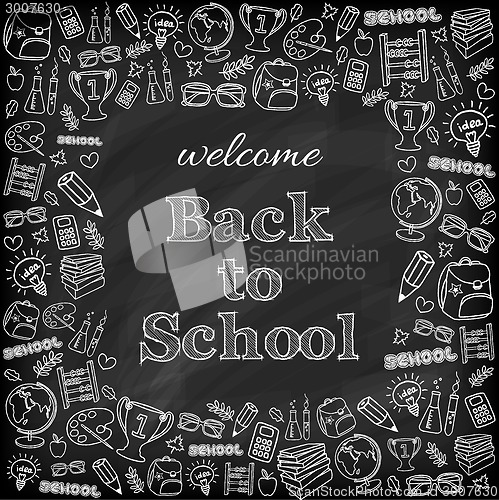 Image of Welcome back to school card