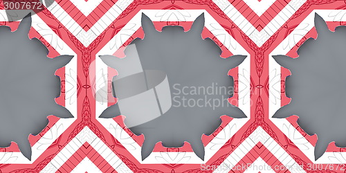 Image of Ethnic pattern. Abstract kaleidoscope  fabric design.