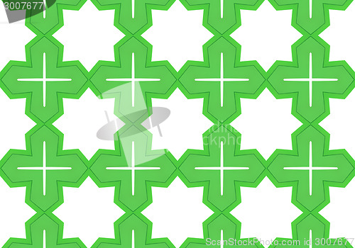 Image of Ethnic pattern. Abstract kaleidoscope  fabric design.