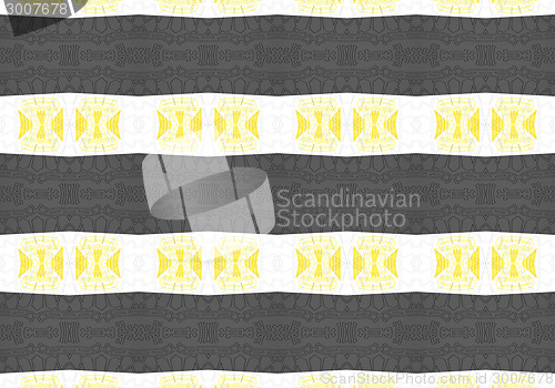 Image of Ethnic pattern. Abstract kaleidoscope  fabric design.