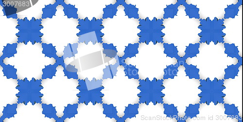 Image of Ethnic pattern. Abstract kaleidoscope  fabric design.