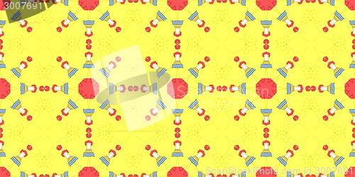Image of Ethnic pattern. Abstract fabric design.