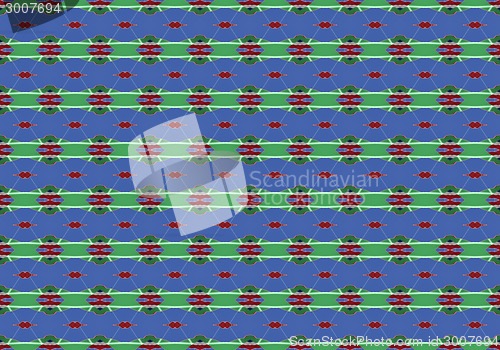 Image of Ethnic pattern. Abstract kaleidoscope  fabric design.