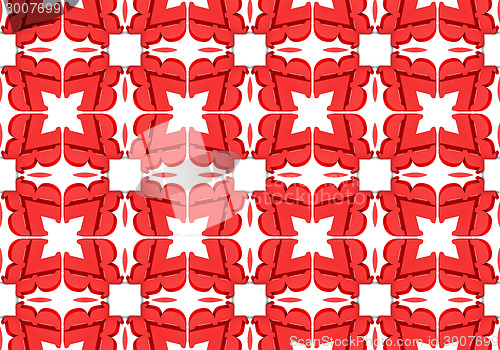 Image of Ethnic pattern. Abstract kaleidoscope  fabric design.