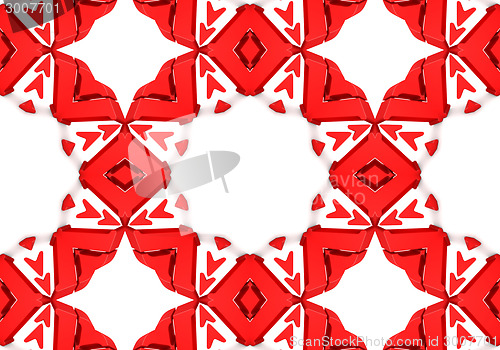 Image of Ethnic pattern. Abstract kaleidoscope  fabric design.