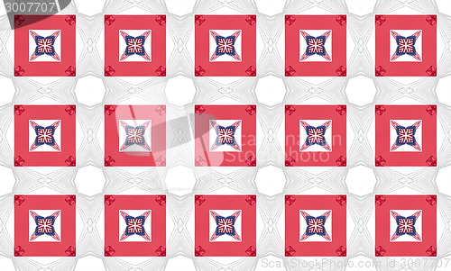 Image of Ethnic pattern. Abstract kaleidoscope  fabric design.