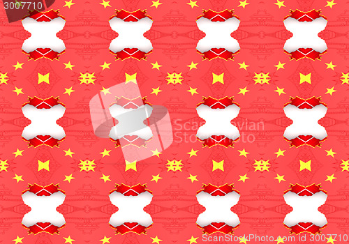 Image of Ethnic pattern. Abstract kaleidoscope  fabric design.