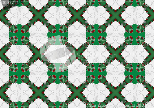 Image of Ethnic pattern. Abstract kaleidoscope  fabric design.