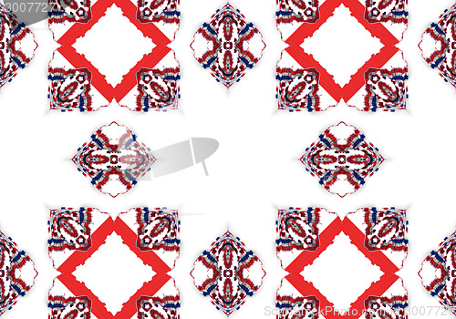 Image of Ethnic pattern. Abstract kaleidoscope  fabric design.