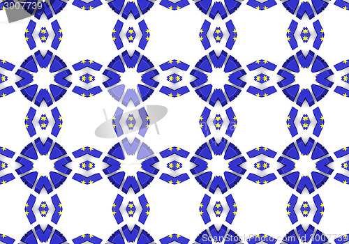 Image of Ethnic pattern. Abstract kaleidoscope  fabric design.