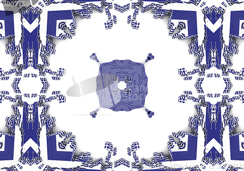 Image of Ethnic pattern. Abstract kaleidoscope  fabric design.