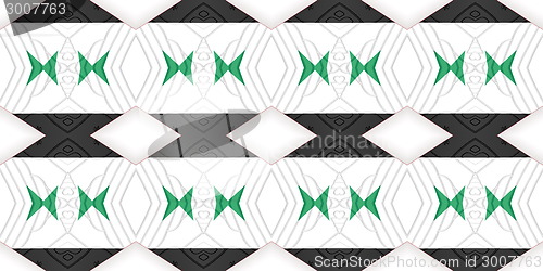 Image of Ethnic pattern. Abstract kaleidoscope  fabric design.