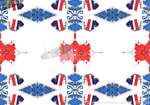 Image of Ethnic pattern. Abstract kaleidoscope  fabric design.