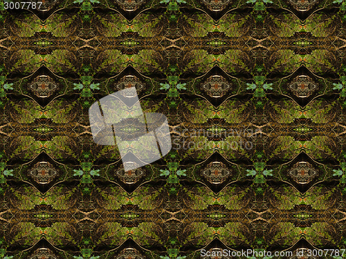 Image of Ethnic pattern. Abstract kaleidoscope  fabric design.