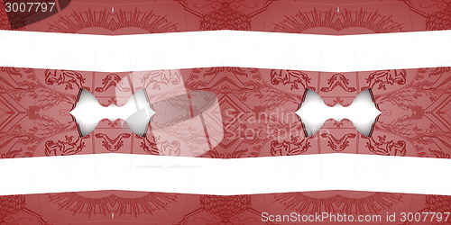 Image of Ethnic pattern. Abstract kaleidoscope  fabric design.