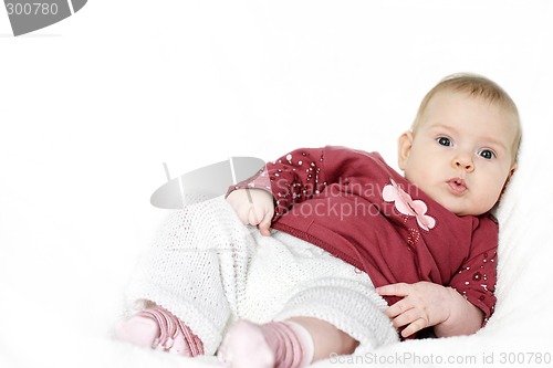 Image of Small baby sitting