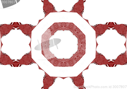 Image of Ethnic pattern. Abstract kaleidoscope  fabric design.